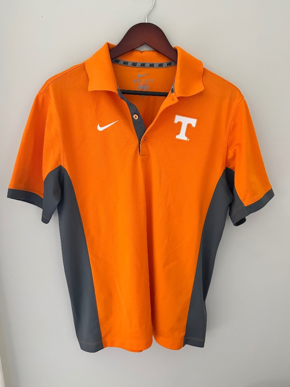 Nike Collegiate Orange Tennessee Volunteers Mens Polo Size Small